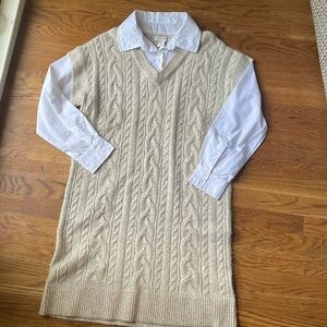 Sweater Dress with Sleeves. Size Large